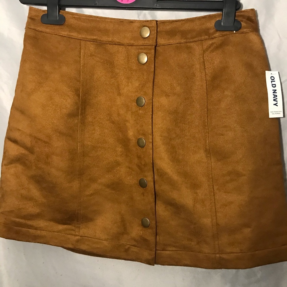 Tan Button Down Skirt